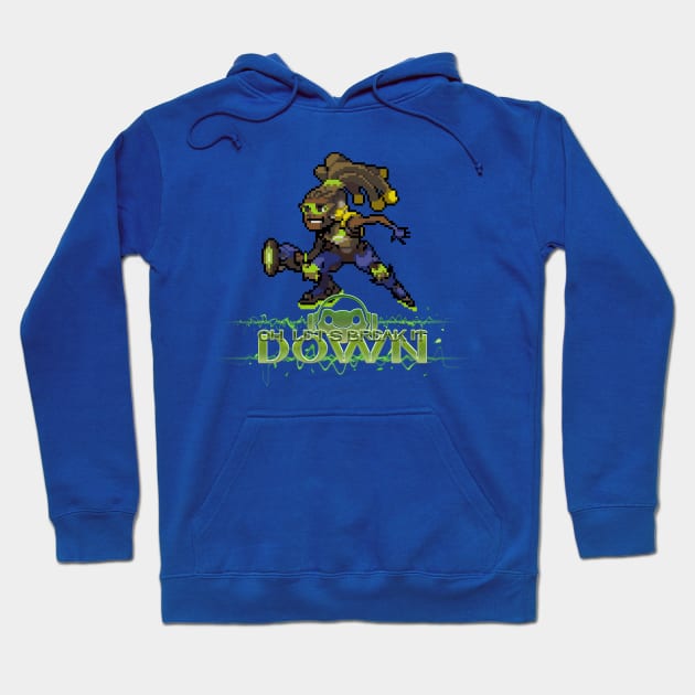 Overwatch - 16-Bit Lucio Quote Hoodie by wyckedguitarist